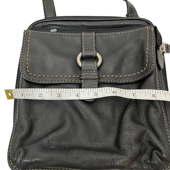 Fossil Womens ZB2840 Black Leather Flap Front Wallet Crossbody Bag - Picture 5 of 13